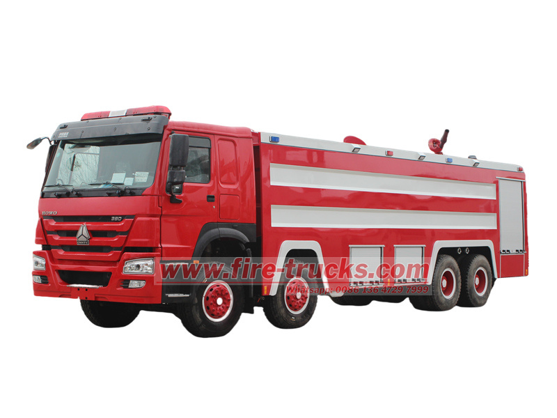 HOWO 8×4 24000L fire tanker truck