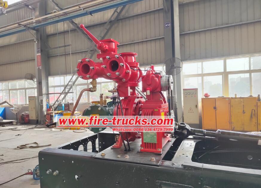 22Ton HOWO TX Fire Rescue Pumper fire pump
