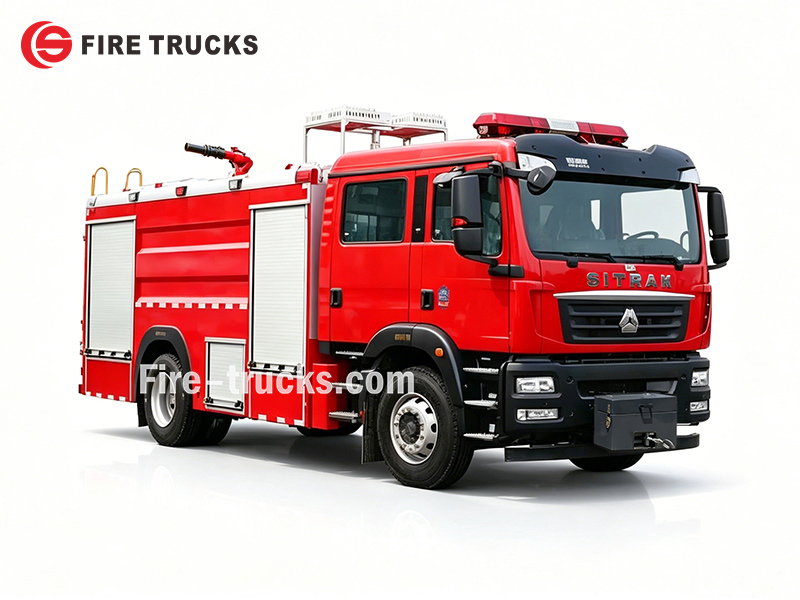 SITRAK HOWO 4x2 Wildland Foam Fire Truck for Steppe Fire Protection Dubai SITRAK HOWO 4x2 Wildland Foam Fire Truck for Steppe Fire Protection Dubai