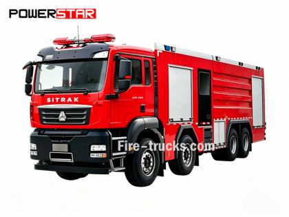 HOWO SITRAK 6600 Gallons Water Rescue Fire Truck - PowerStar Trucks