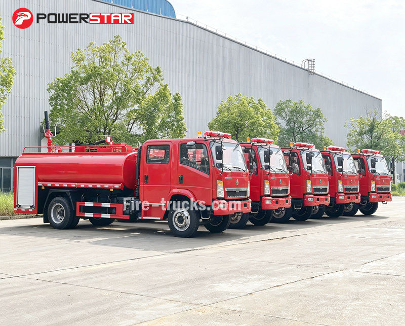 HOWO 6cbm emerhensiyang trak ng pagsagip sa sunog na may bula