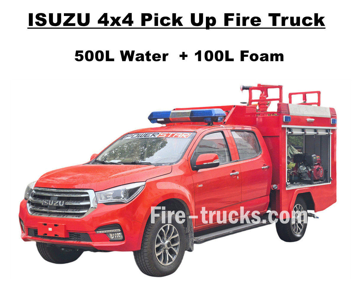 Albania Isuzu 4x4 Pick Up Fire Truck Operation Manual