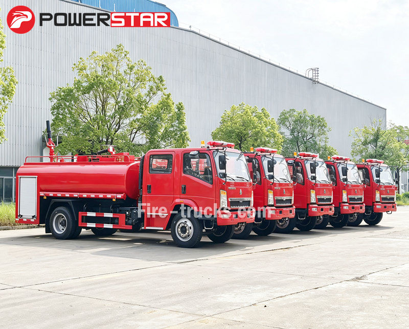 HOWO 6cbm emerhensiyang trak ng pagsagip sa sunog na may bula